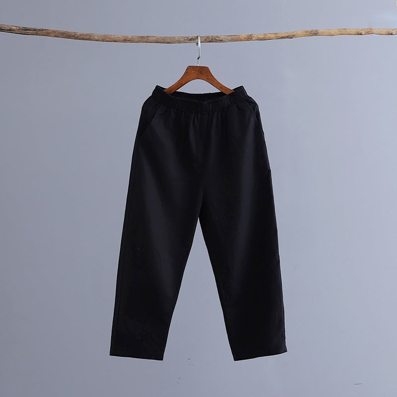 Summer Artistic Cotton Linen Casual Pants