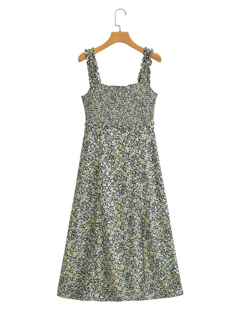 Summer Printed Strap Dress