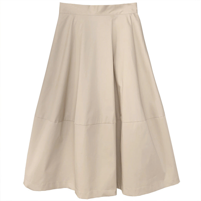 Puffy A Line Mid Length Skirt