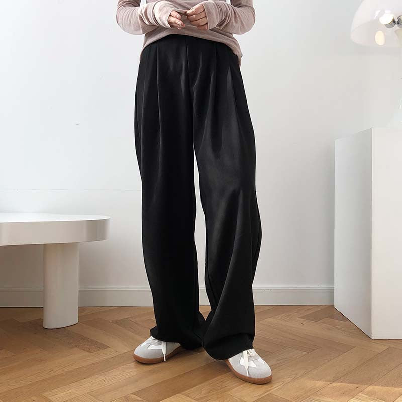 High Waist Smoke Tube Wide-Leg Pants