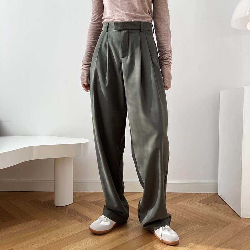 High Waist Smoke Tube Wide-Leg Pants