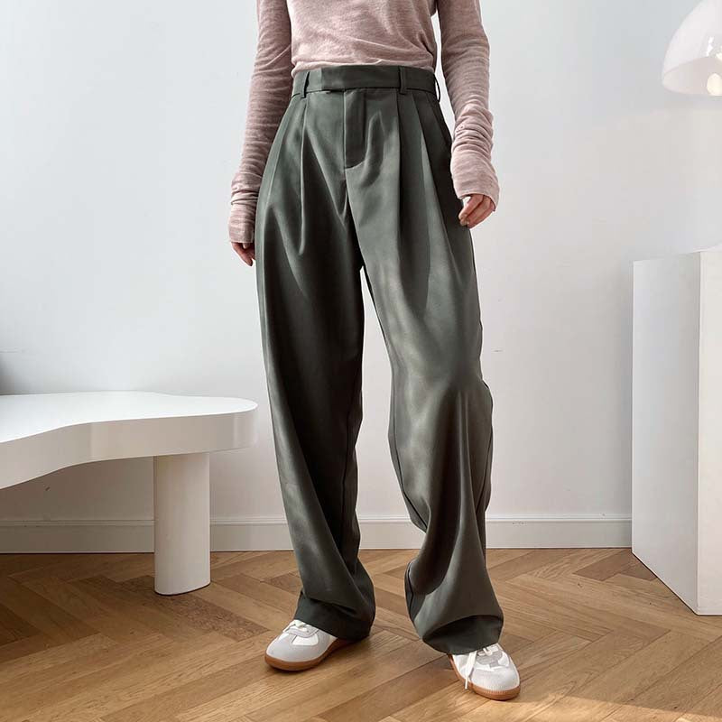 High Waist Smoke Tube Wide-Leg Pants