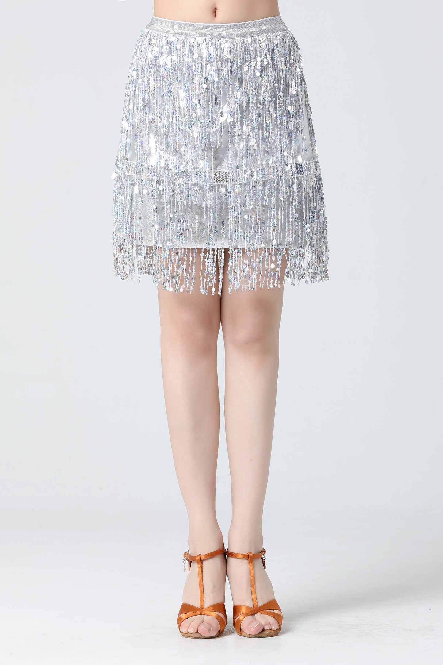 Sequined Tassel Skirt