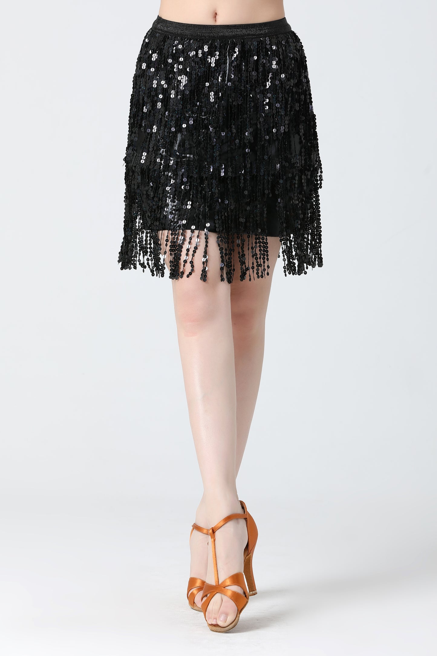 Sequined Tassel Skirt