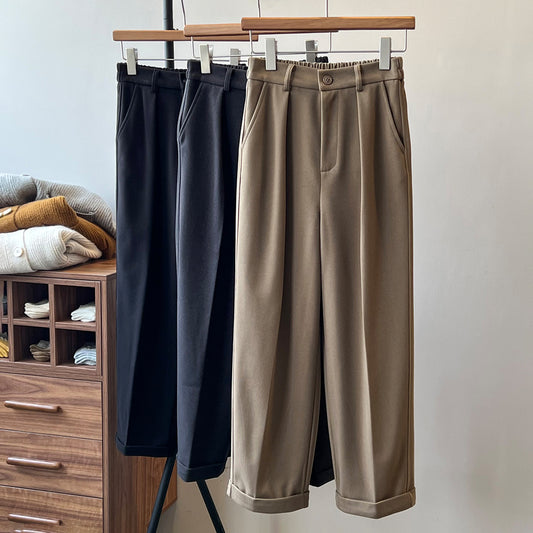 Draping Woolen Work Pant