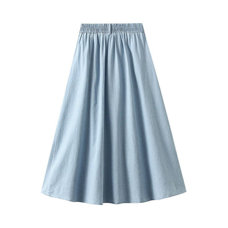 Pocket High Waist A Line Skirt