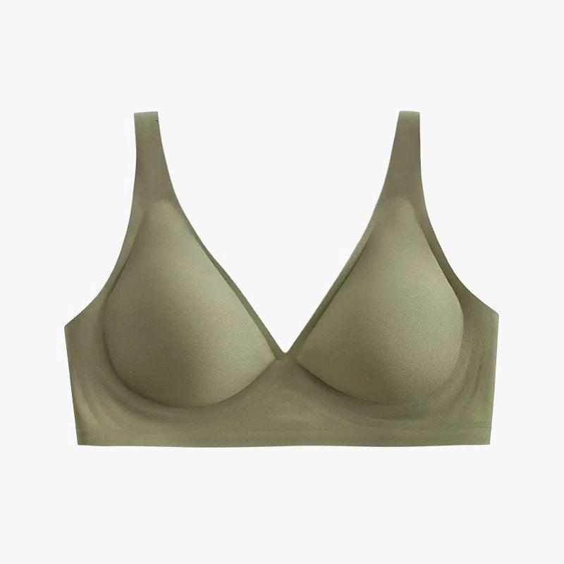 Seamless Nude Feel Underwear 3D Wireless Soft Support Thin Small Breast Push up Comfort Jelly Bra