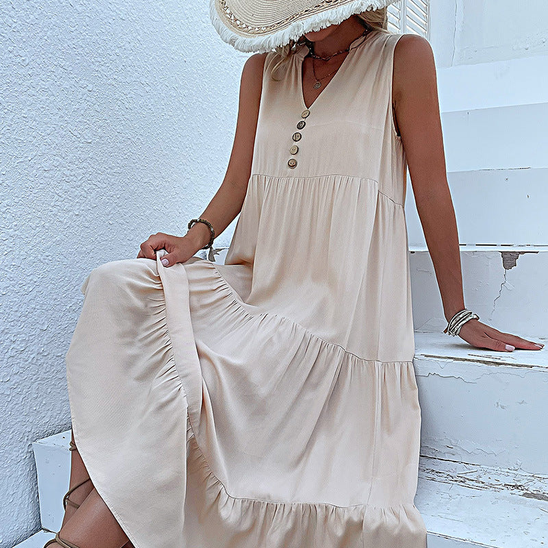 Sleeveless Loose Casual Babydoll Dress