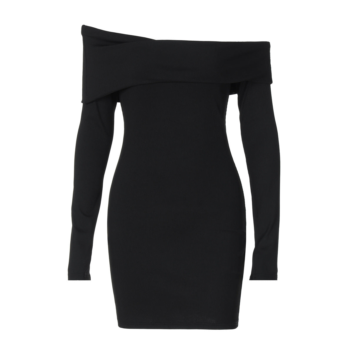 Slim Solid Color Sheath Dress