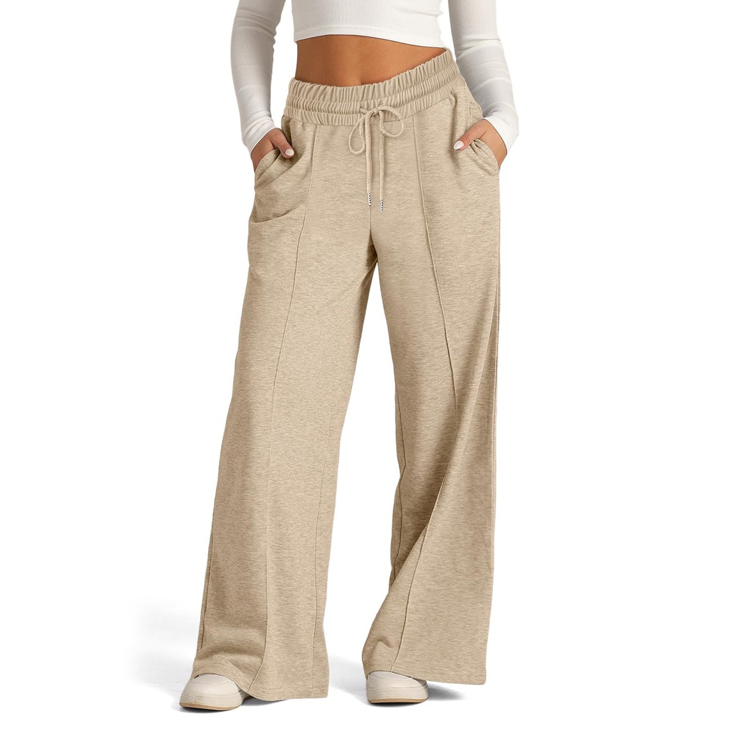 Waist Tight Wide Leg Trousers