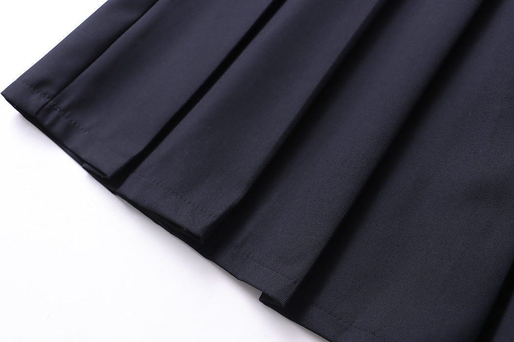 Cut A line Pleated Skirt