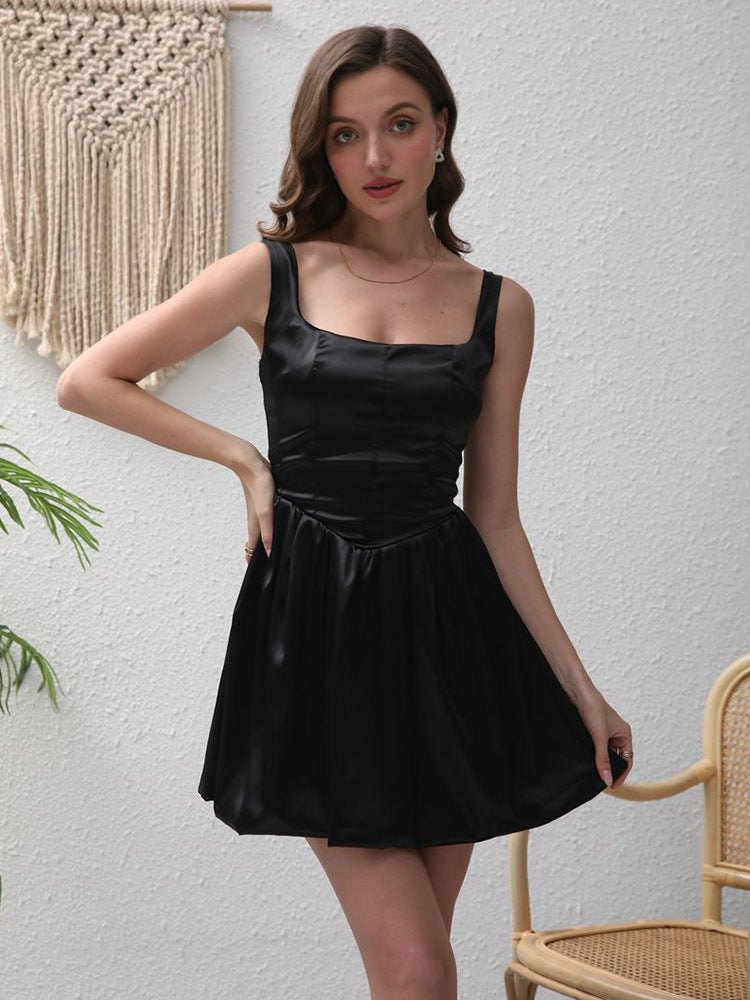 Robe de soirée mini moulante sexy en satin