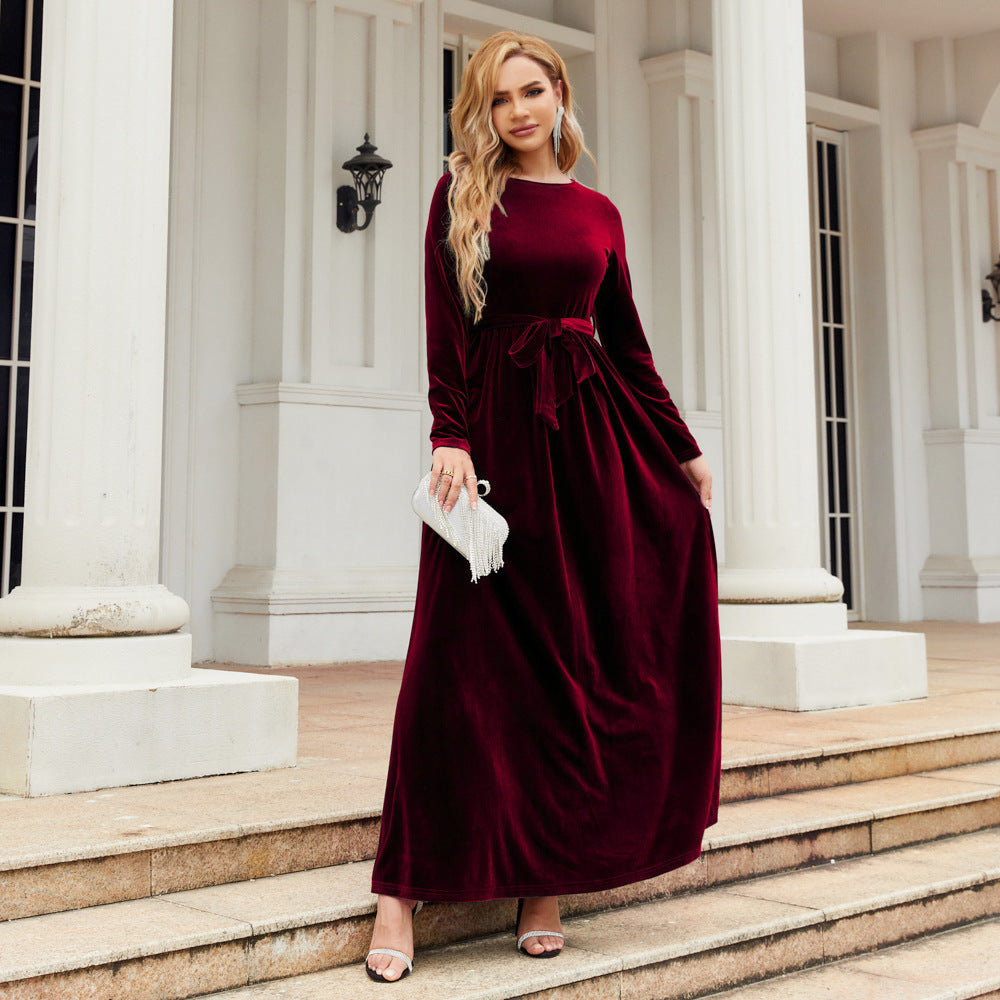 Elegant Graceful Velvet Maxi Dress