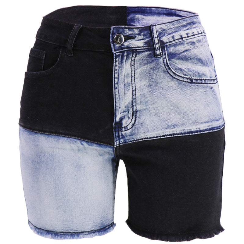 Denim High Waist Jeans Shorts
