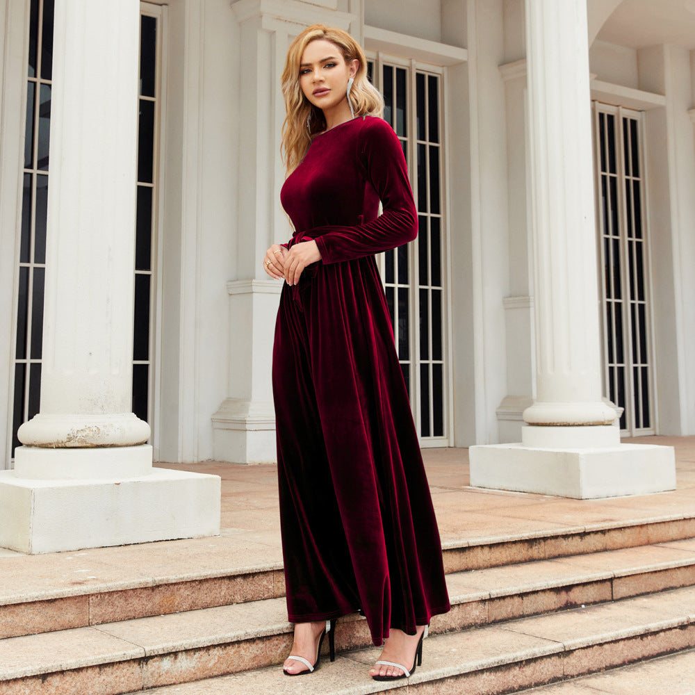 Elegant Graceful Velvet Maxi Dress