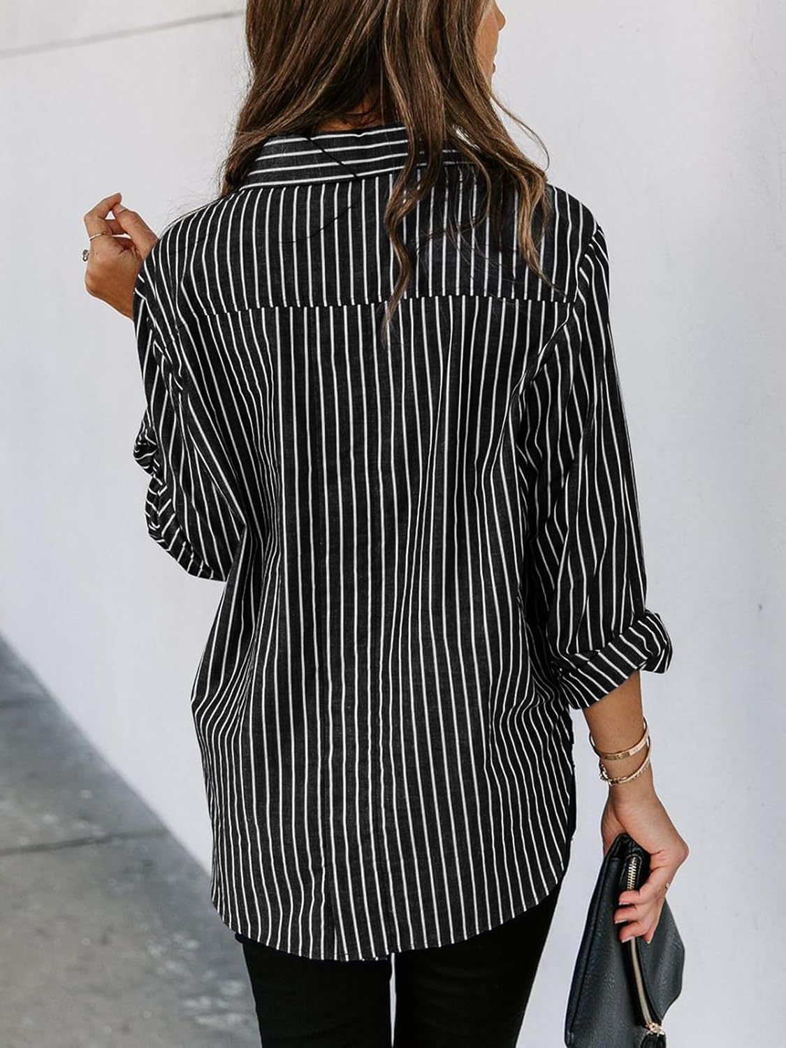 Striped Long Sleeve Button Shirt