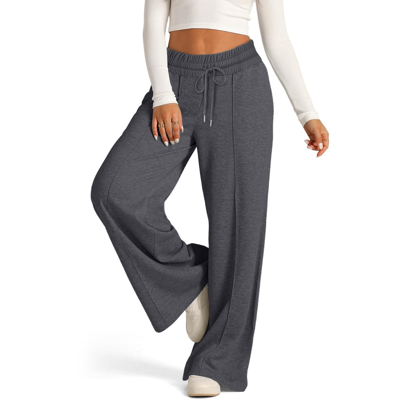 Waist Tight Wide Leg Trousers