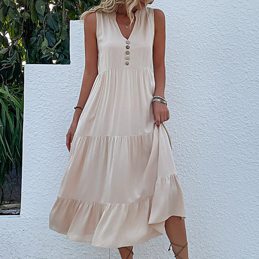 Sleeveless Loose Casual Babydoll Dress