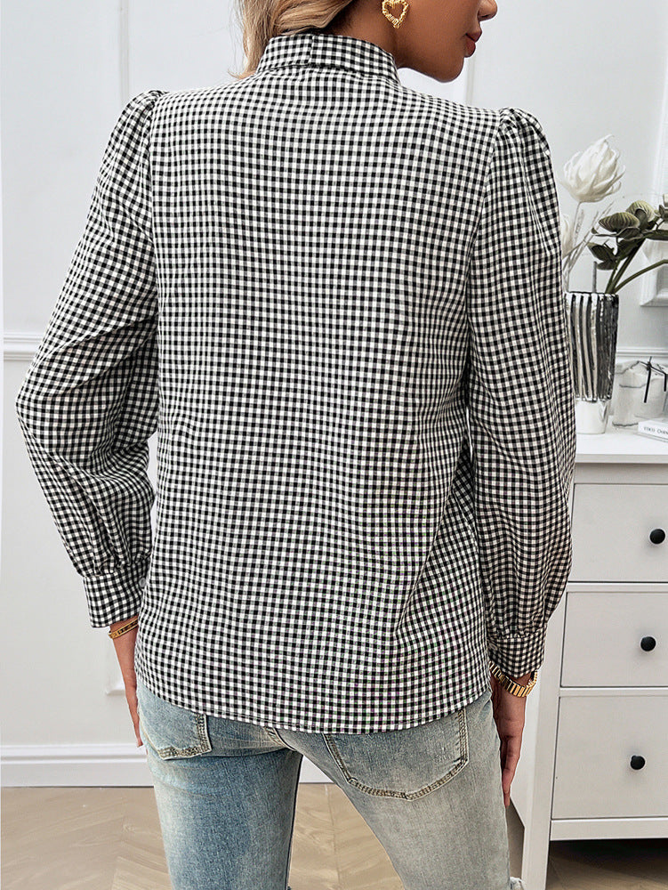 Contrast Color Long Sleeve Shirt