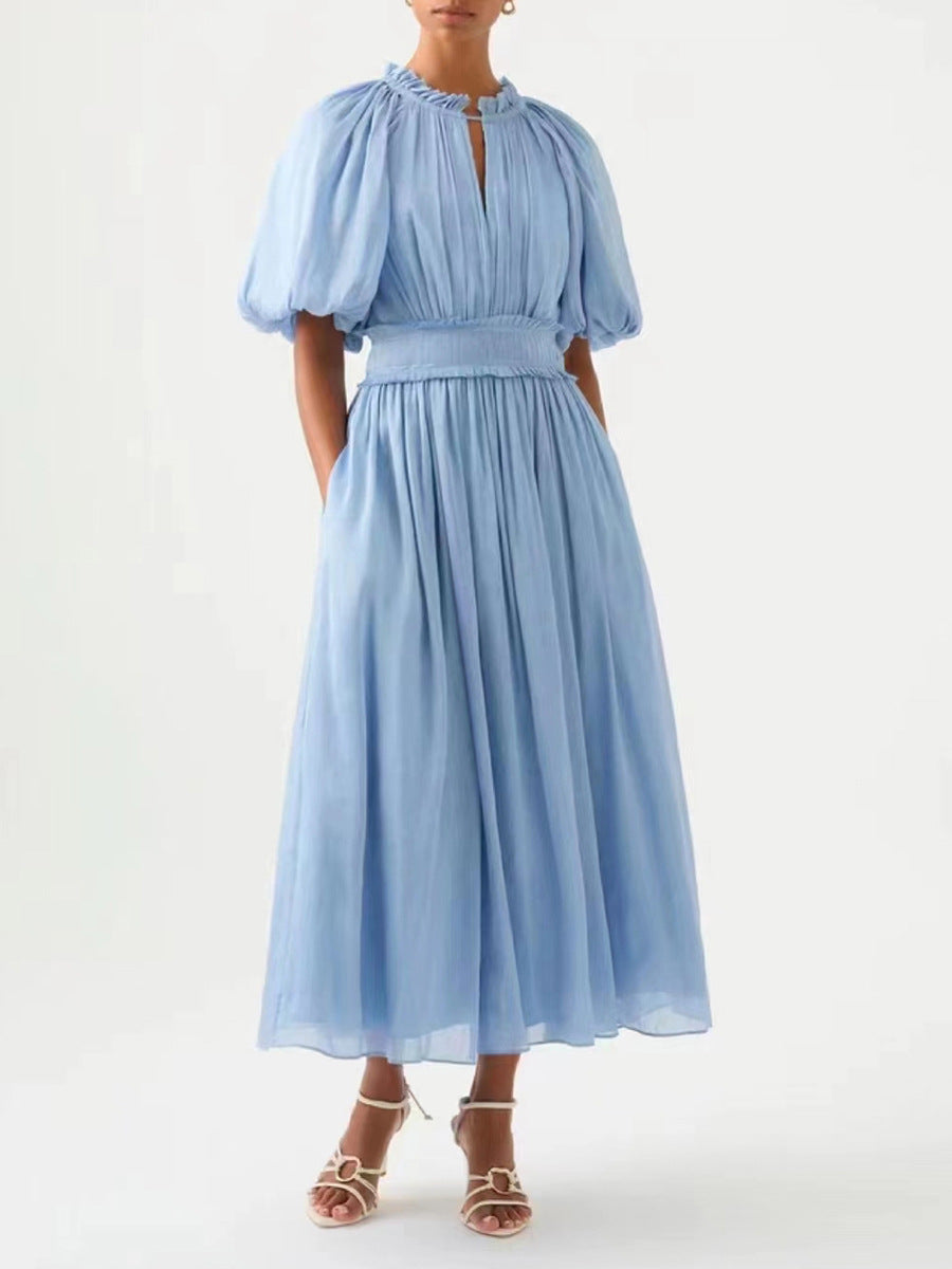 Australian Elegant Solid Color Patchwork Tulle Dress