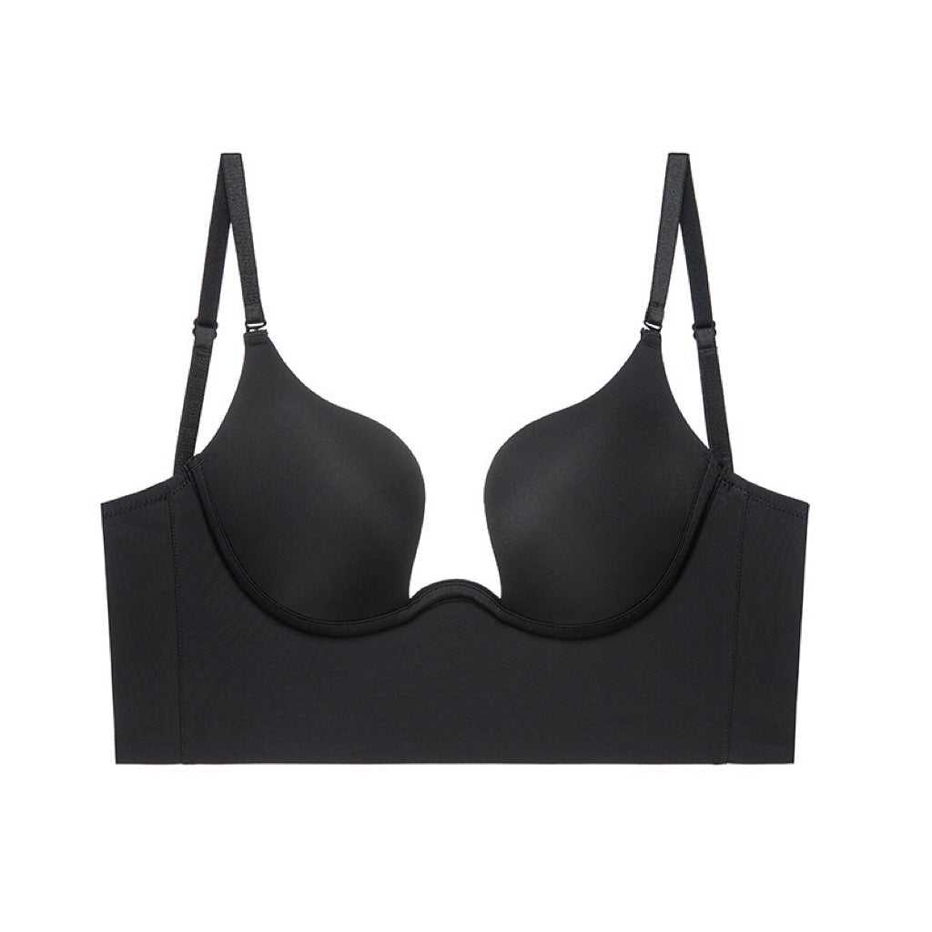 Small Chest Push up U Shaped Beauty Back Multiple Wear Big Chest Breast Holding Sexy Bra Set