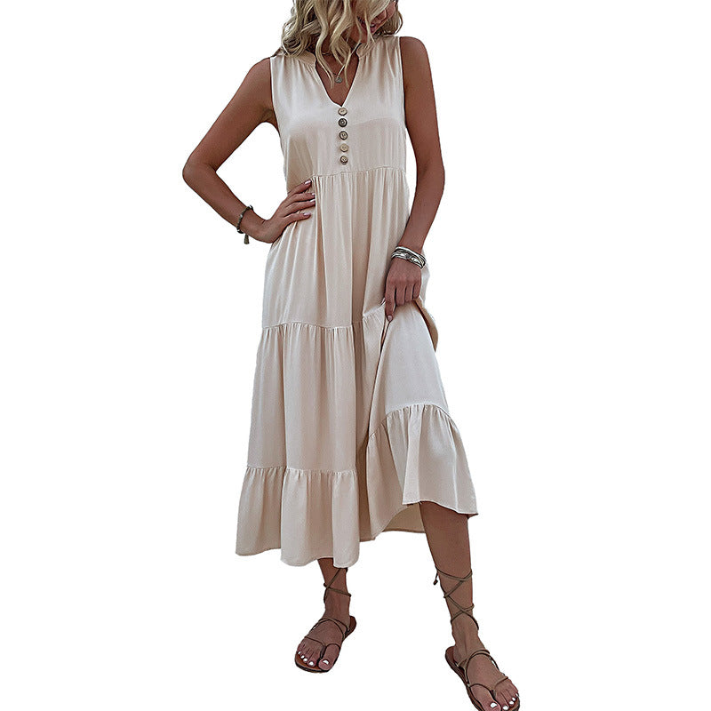 Sleeveless Loose Casual Babydoll Dress