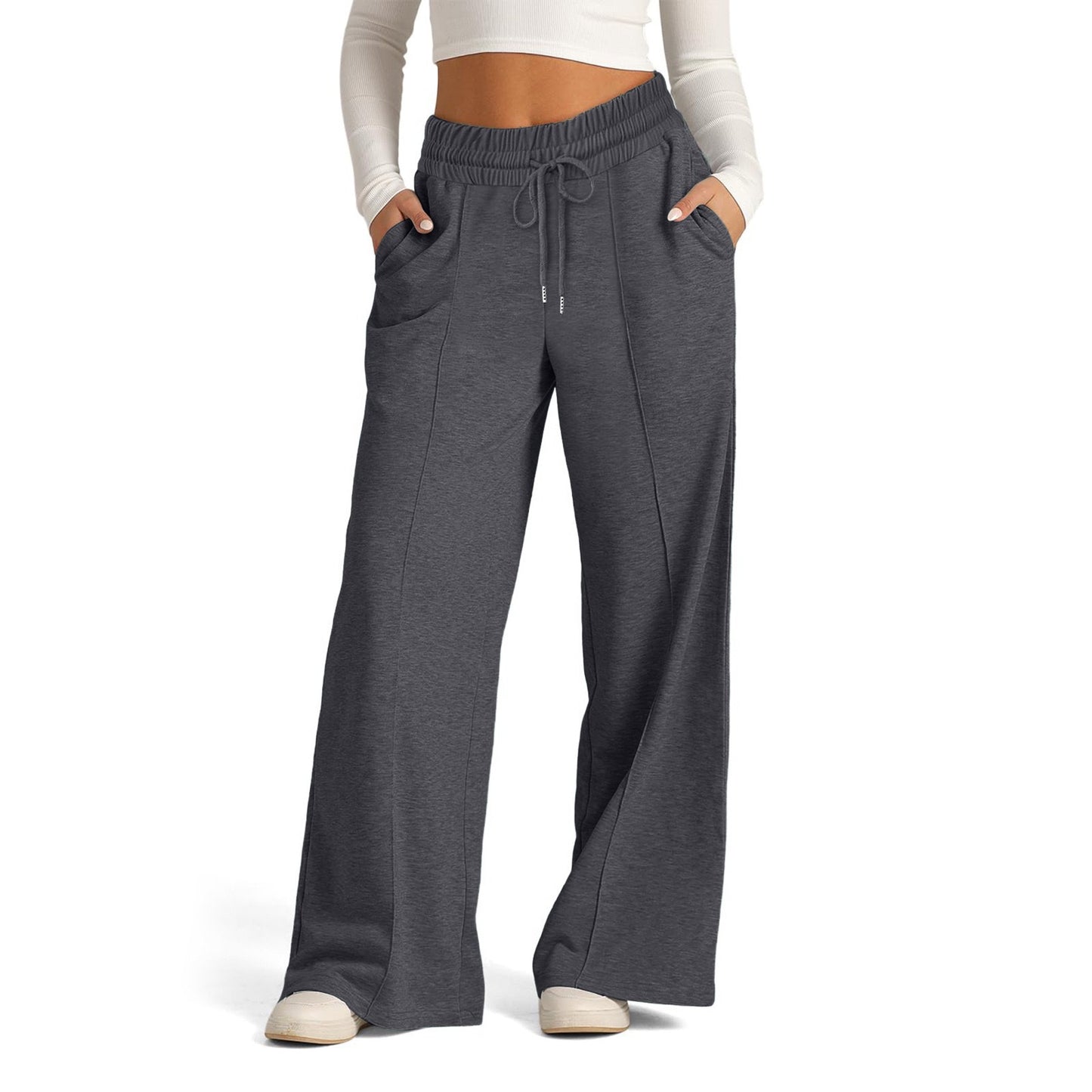 Waist Tight Wide Leg Trousers