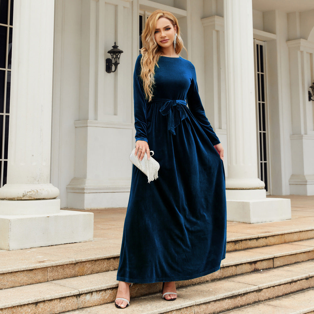 Elegant Graceful Velvet Maxi Dress