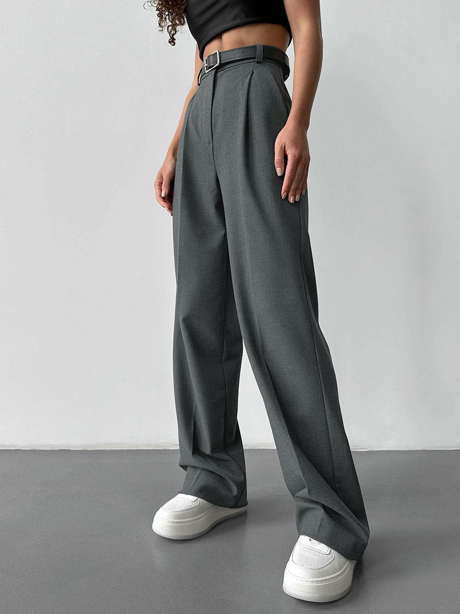 Office Loose Straight Work Pants