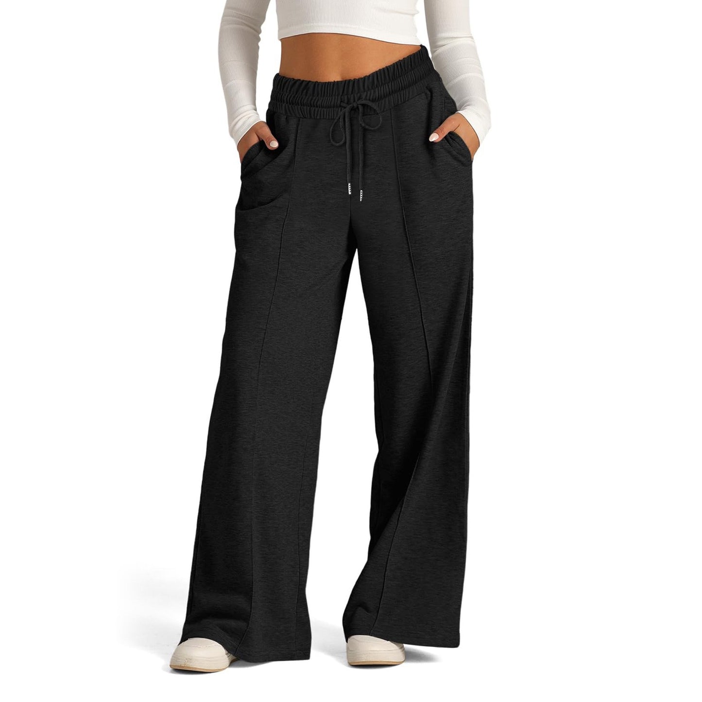 Waist Tight Wide Leg Trousers