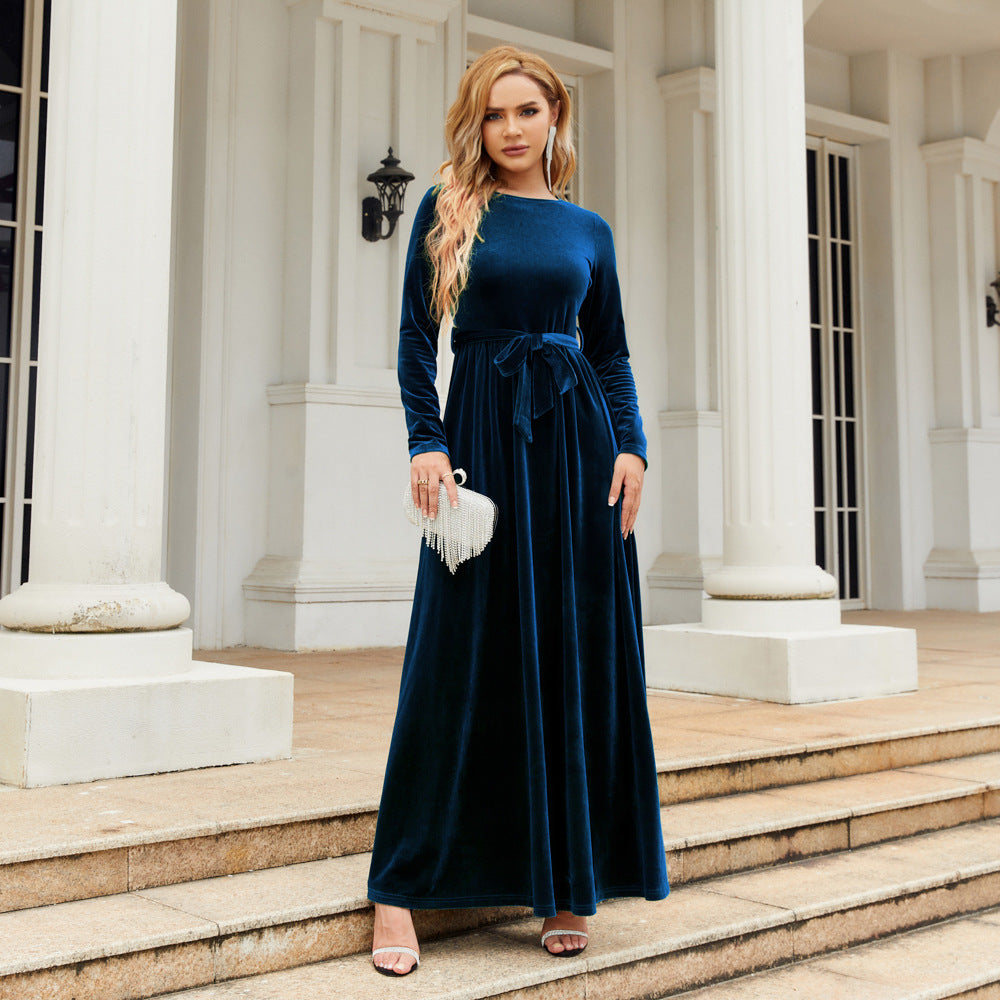 Elegant Graceful Velvet Maxi Dress