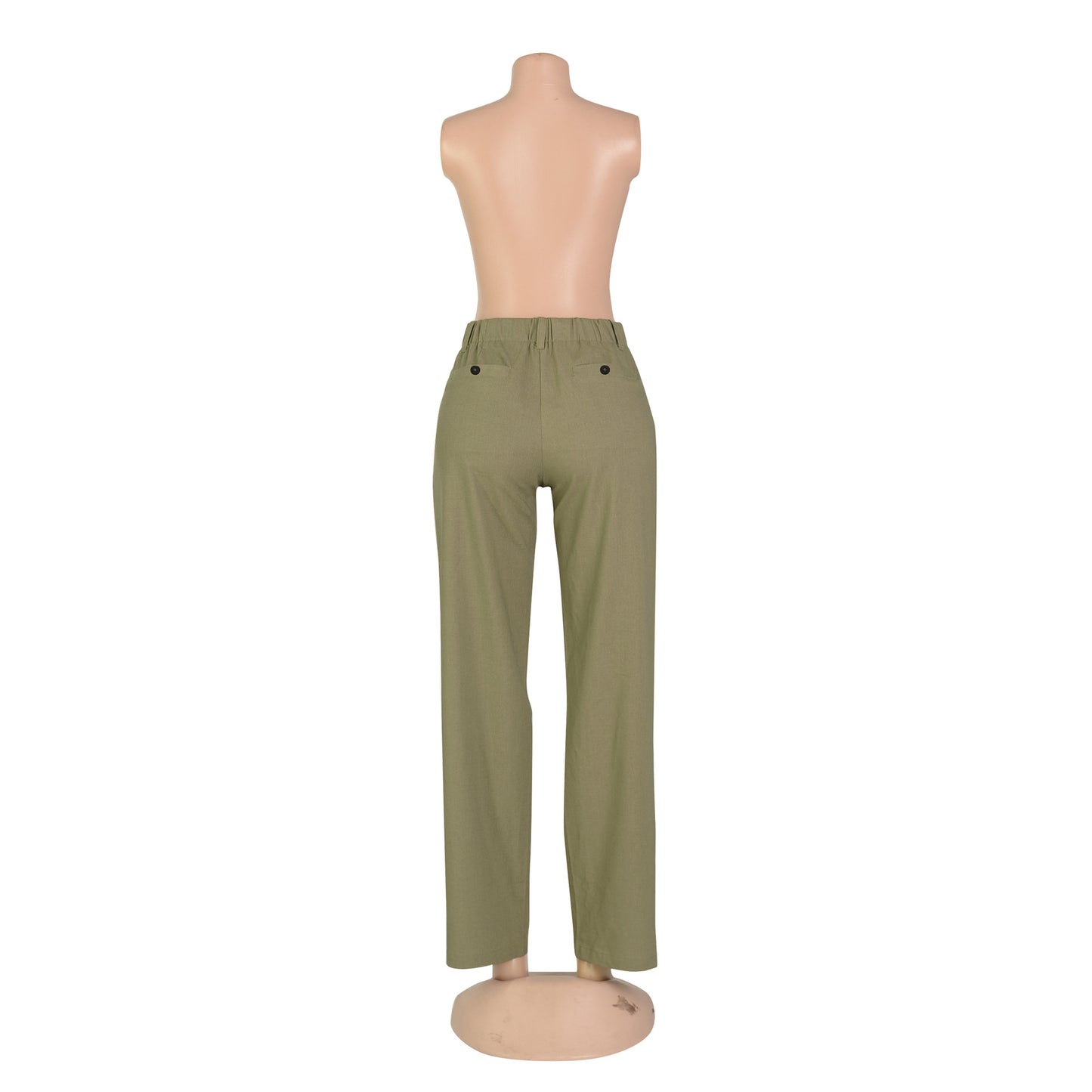 Linen Cotton Breathable Straight Leg Pants