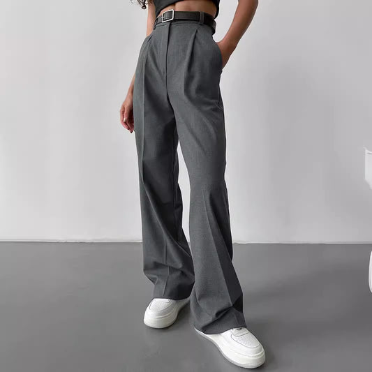 Office Loose Straight Work Pants