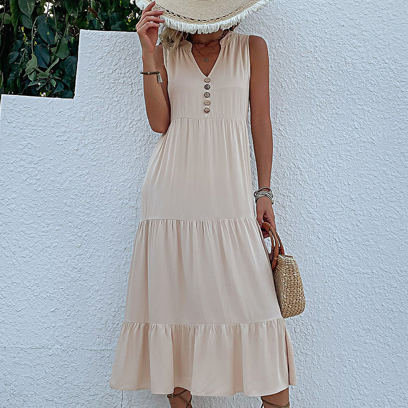 Sleeveless Loose Casual Babydoll Dress