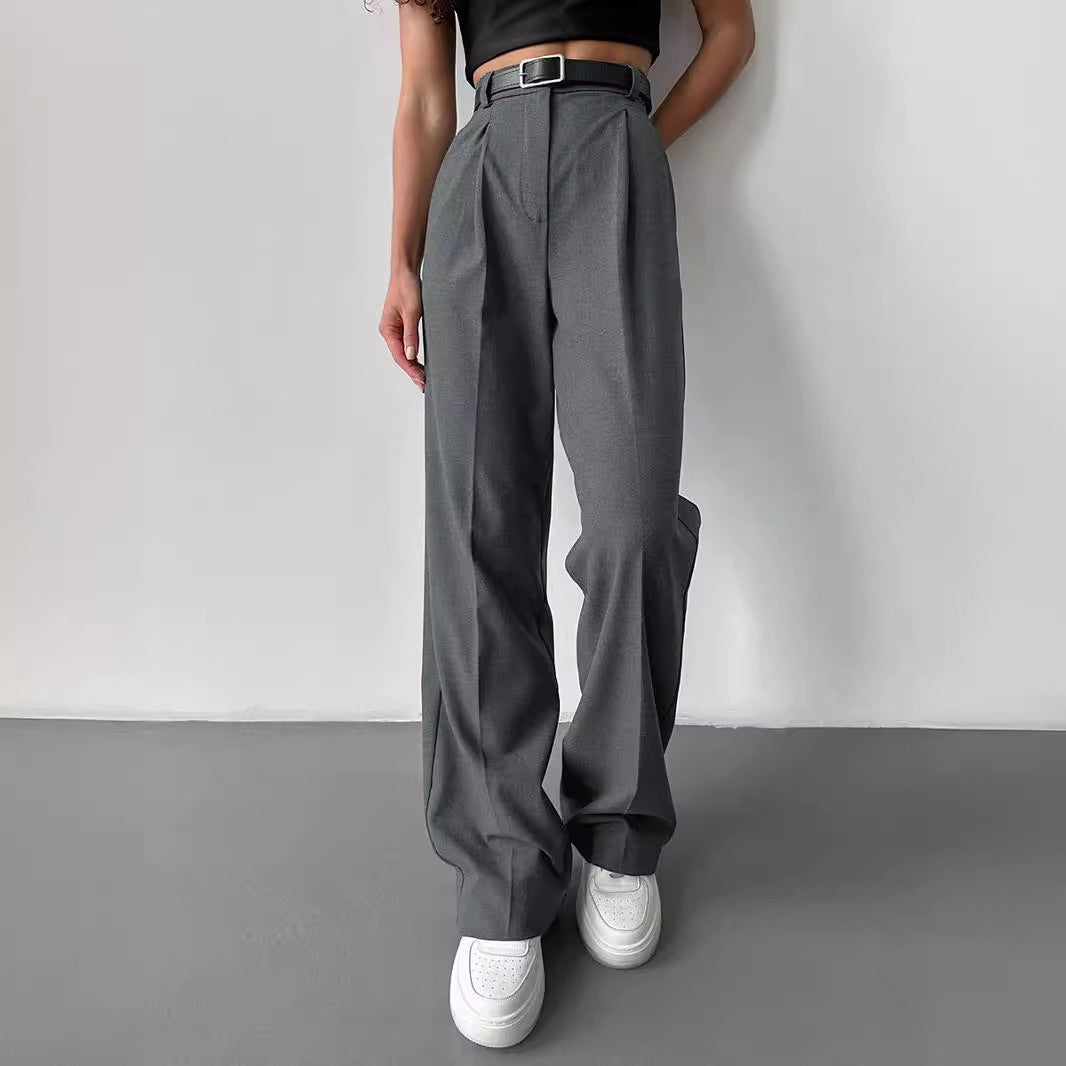 Office Loose Straight Work Pants