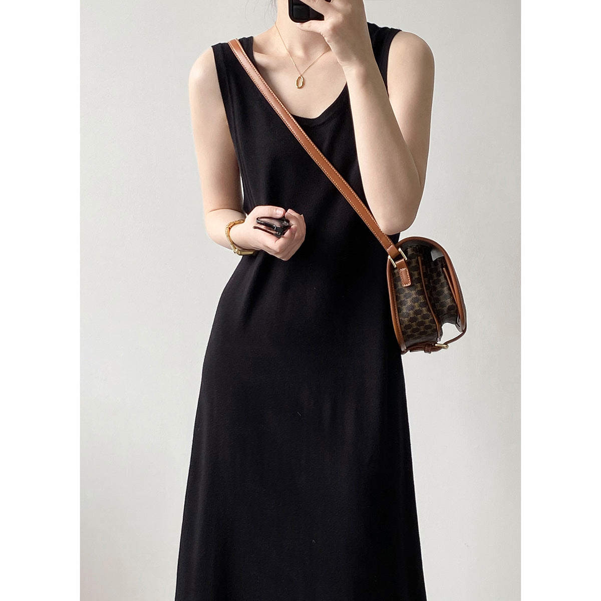 Round Neck Vest Dress