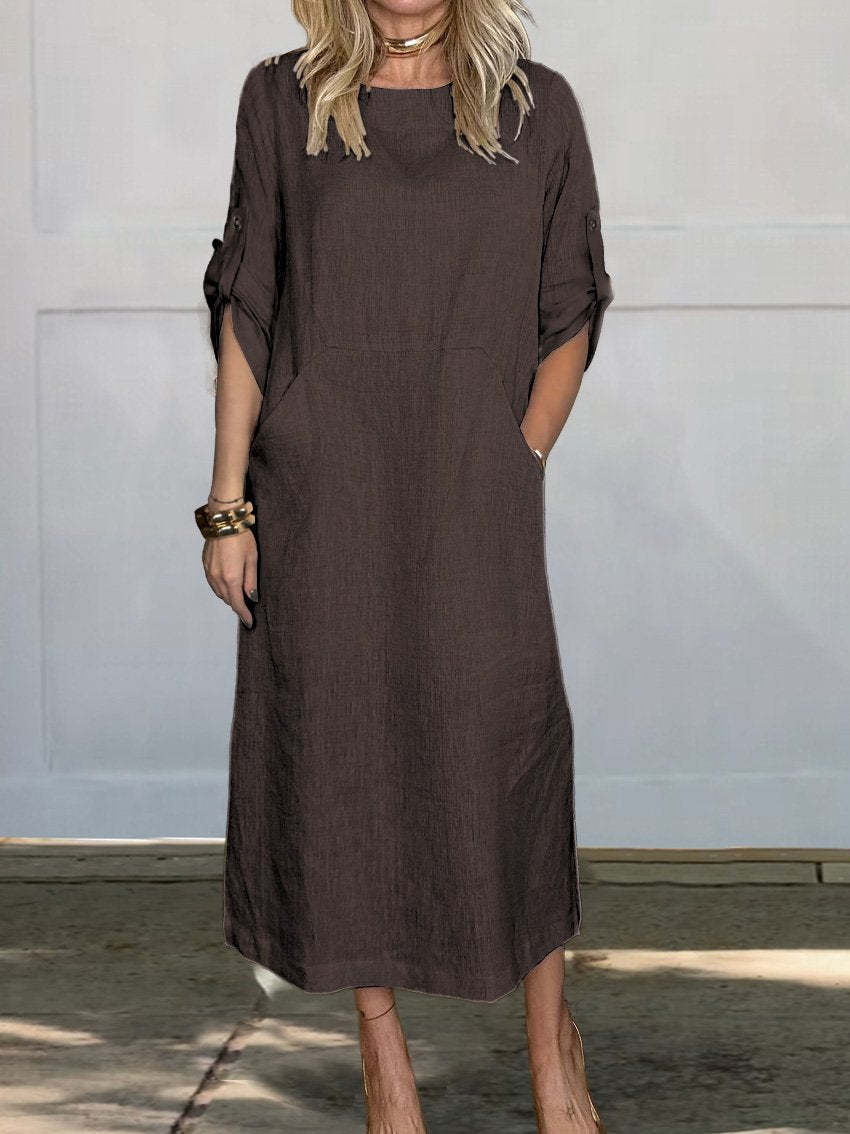 Summer Cotton Loose Casual Dress