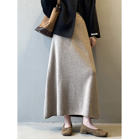 Winter Thicken Thermal Knitted Skirt