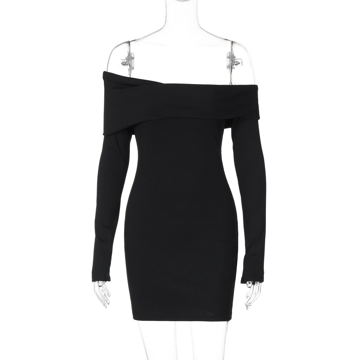 Slim Solid Color Sheath Dress