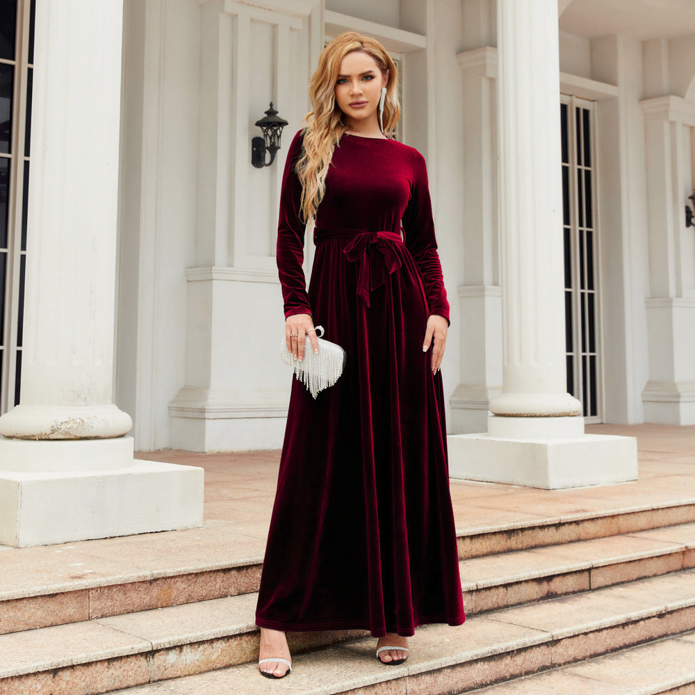 Elegant Graceful Velvet Maxi Dress