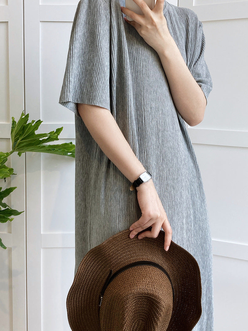 Loose Casual Mid-Length Straight Sloth Dress