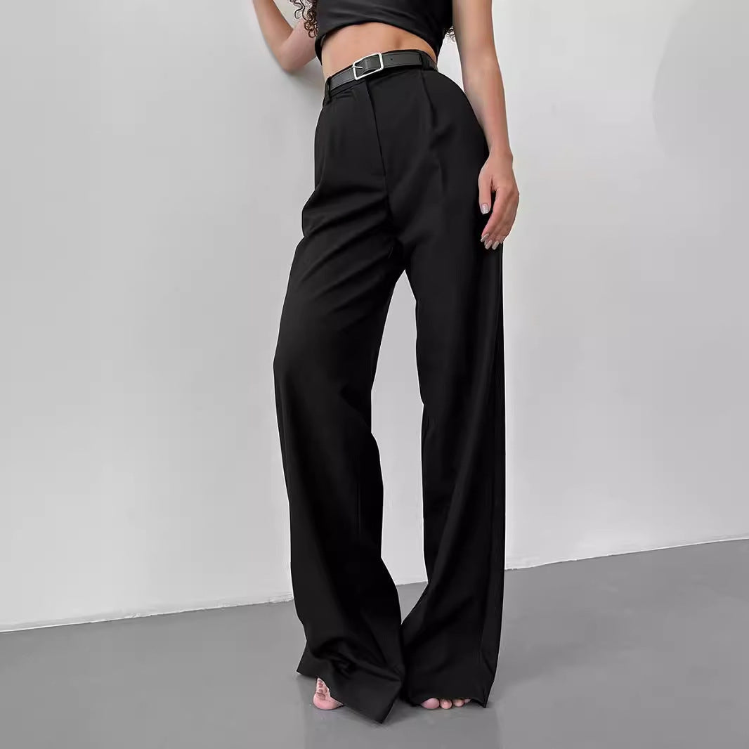 Office Loose Straight Work Pants