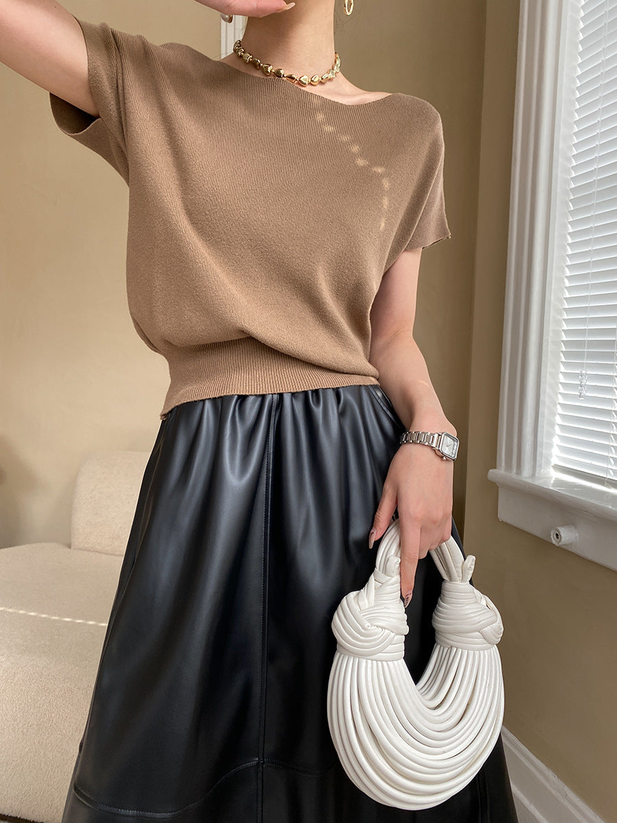 Elegantes Pullover-Oberteil mit Raglanärmeln