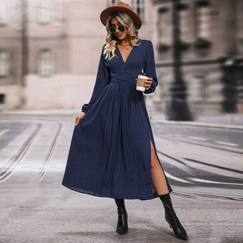 Long Sleeve Mid Length Dress