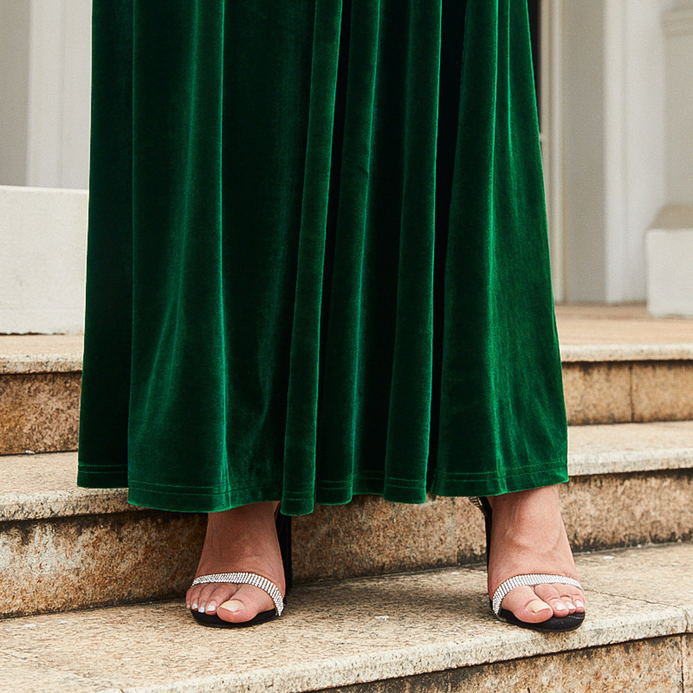 Elegant Graceful Velvet Maxi Dress