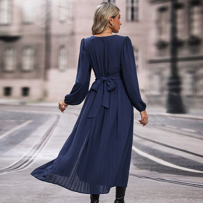 Long Sleeve Mid Length Dress