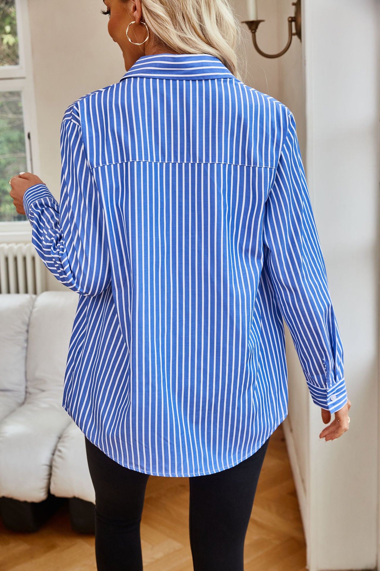 Striped Long Sleeve Button Shirt