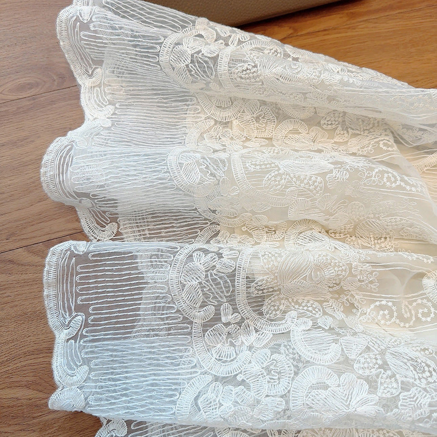 Lace Embroidered Korean Lace Mesh Umbrella Skirt