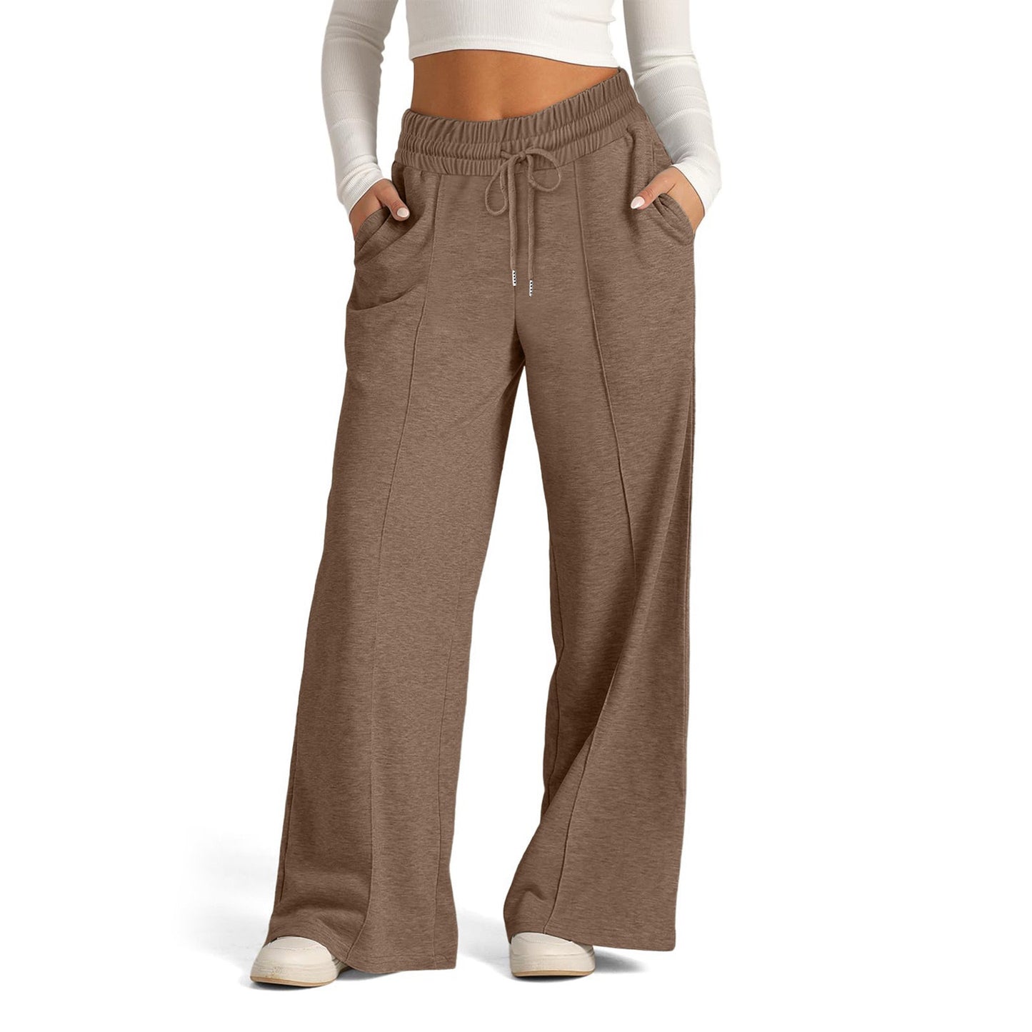 Waist Tight Wide Leg Trousers