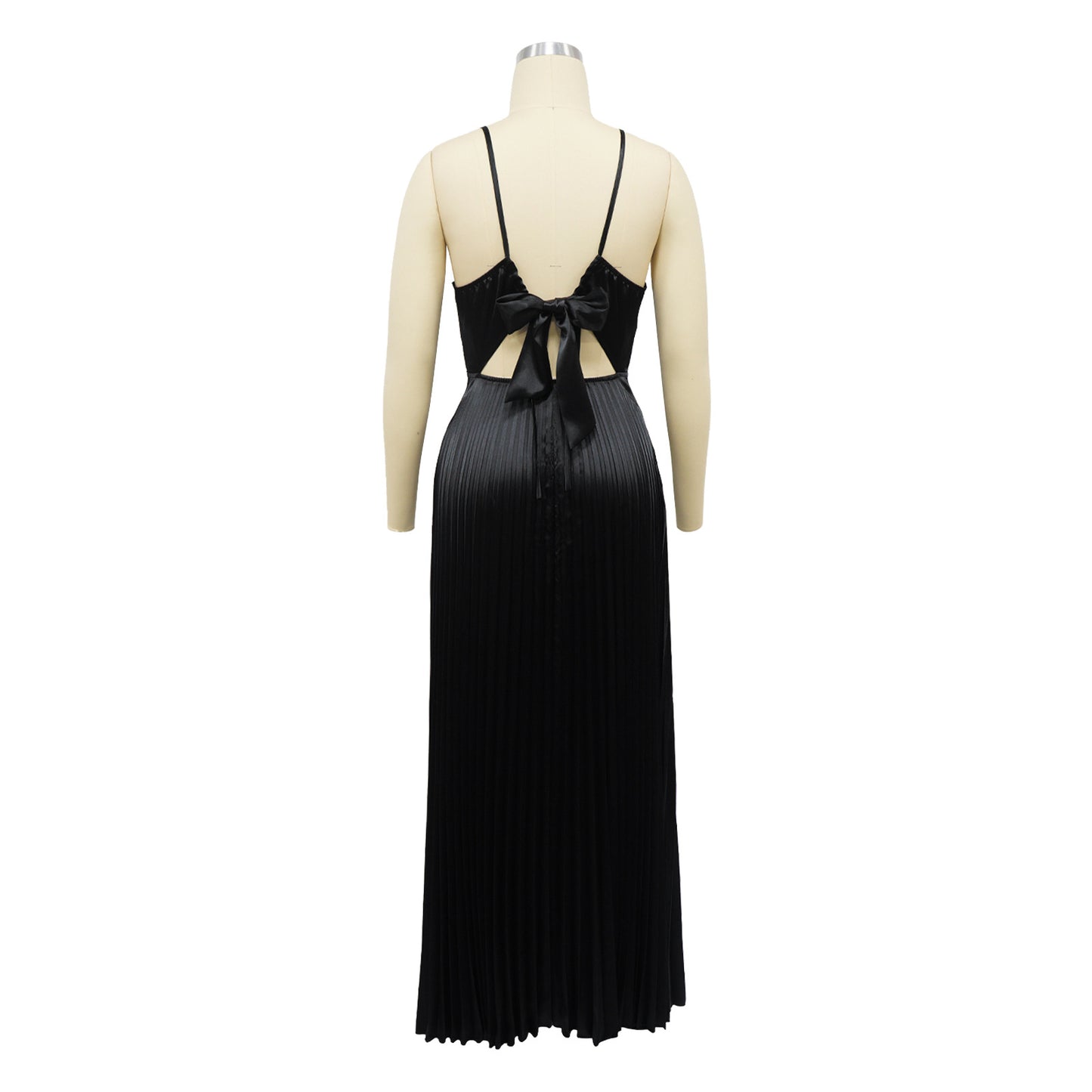 Elegant Silk Pleated Dress